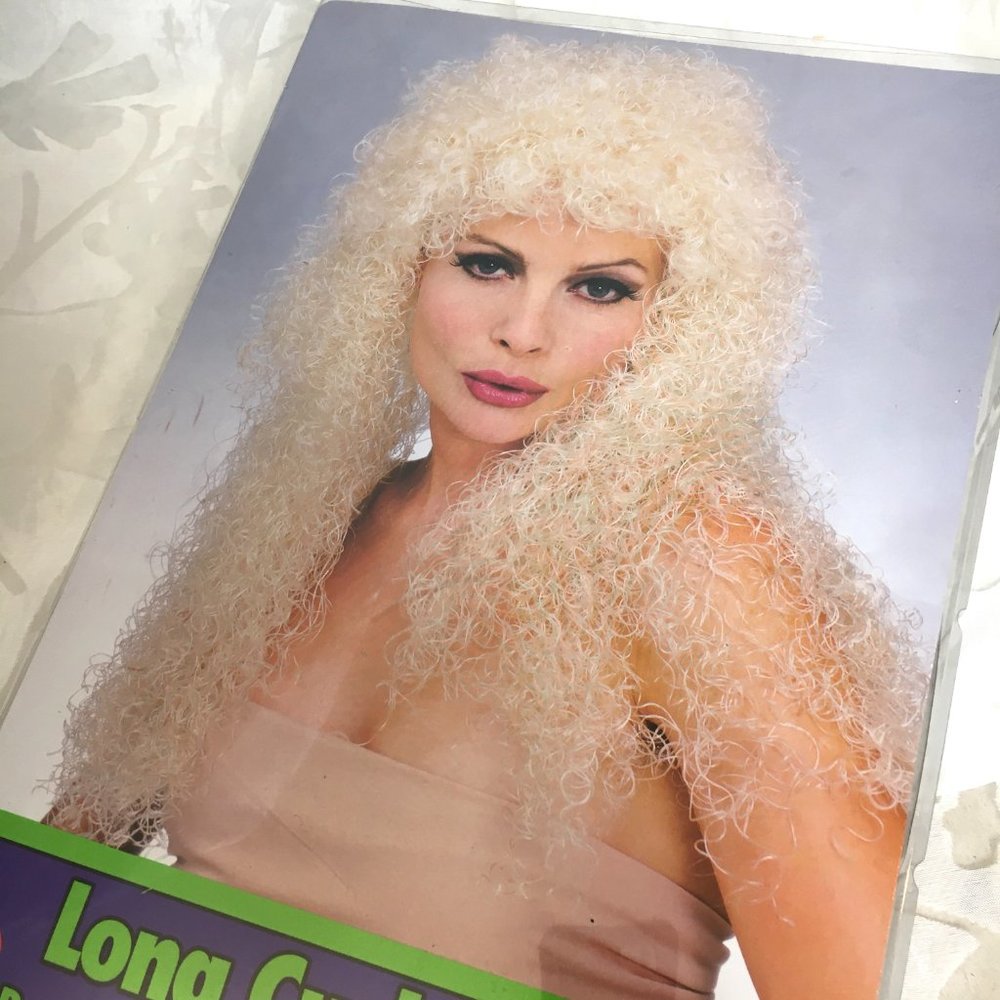 Rubie’s Long Curly wig 50745 NWT NOS Vtg - Picture 4 of 6